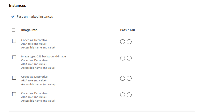 a11y insights images checks